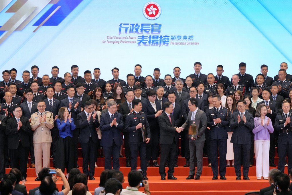 The high-level award recognises civil servants for meritorious work. Photo: May Tse