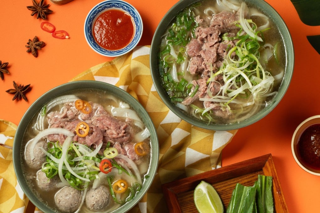 Slow-cooked beef pho soup made with beef bone and two types of brisket at Bep Vietnamese Kitchen in Hong Kong. Photo: Bep
