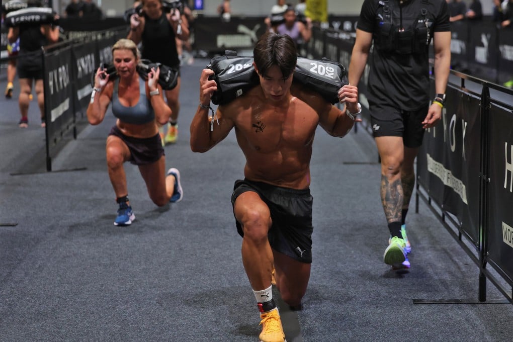 South Korean athlete Hong Beom-seok competes during the Hyrox Open Asian Championships at the AsiaWorld-Expo in Hong Kong in 2024. He will be competing again at this year’s event. Photo: Edmond So