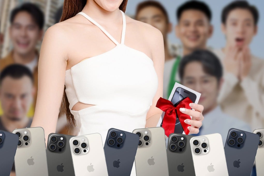 A woman in China dated 20 men simultaneously, asking each for an iPhone before selling the gadgets to make a down payment on a flat. Photo: SCMP composite/Shutterstock