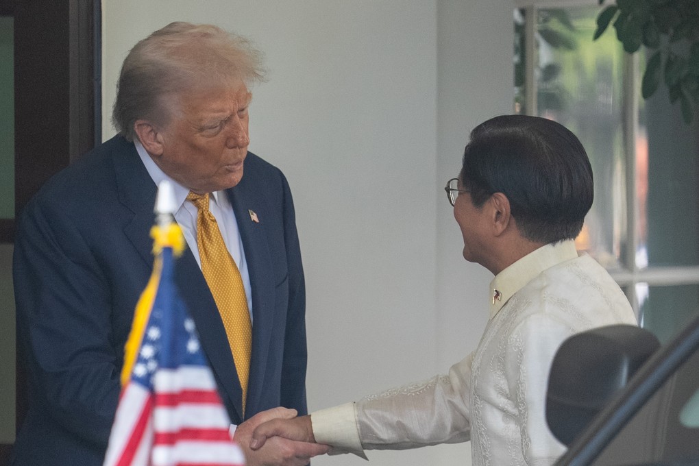US President Donald Trump welcomes Philippine President Ferdinand Marcos Jnr to the White House on Tuesday.  Photo: Xinhua