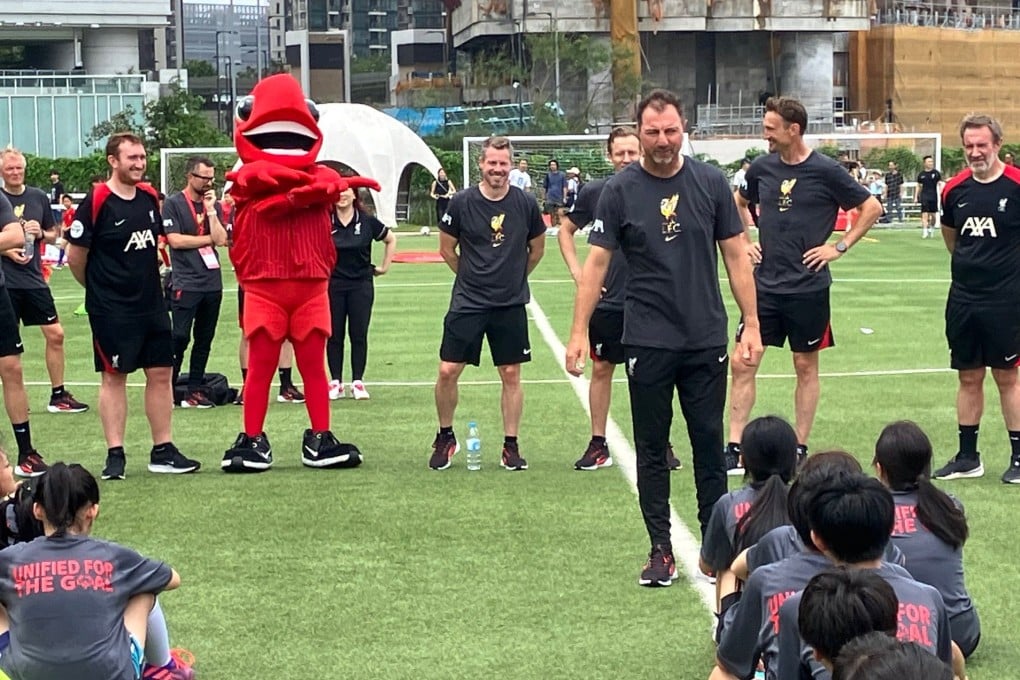 Jerzy Dudek (centre) during a Liverpool FC Community event this week. Photo: Paul McNamara