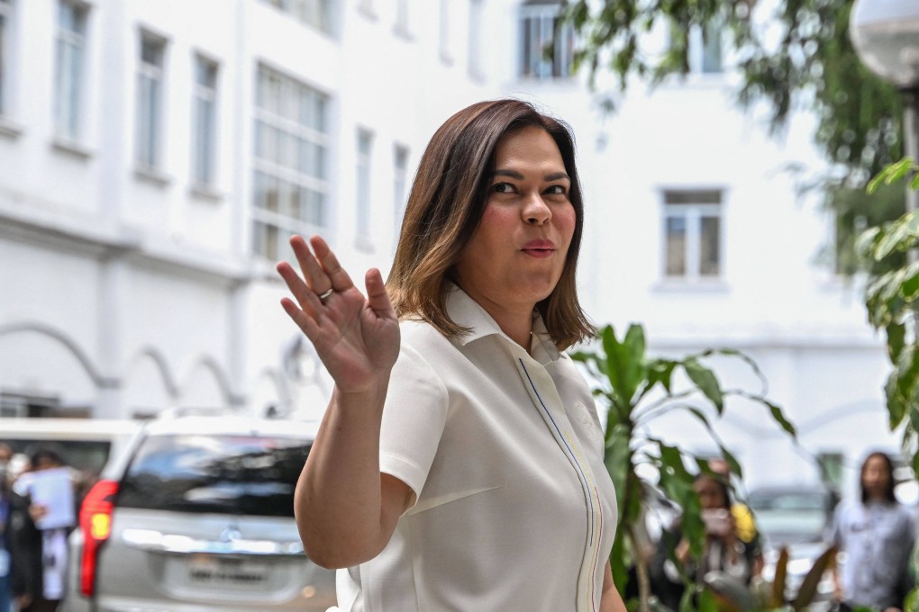 Philippine Vice-President Sara Duterte-Carpio in May. The country’s top court has blocked an impeachment bid against the vice-president, saying the complaint violated the “one-year rule” under the 1987 constitution. Photo: AFP