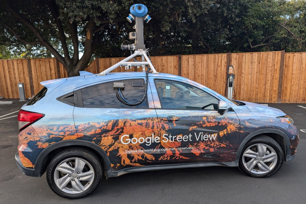 One of the cars that Google uses to periodically to photograph the millions of destinations covered in its digital maps. File photo: AP
