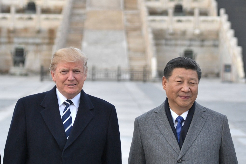 US President Donald Trump and Chinese President Xi Jinping at the Forbidden City in Beijing during Trump’s first state visit to China in November 2017. Photo: AFP