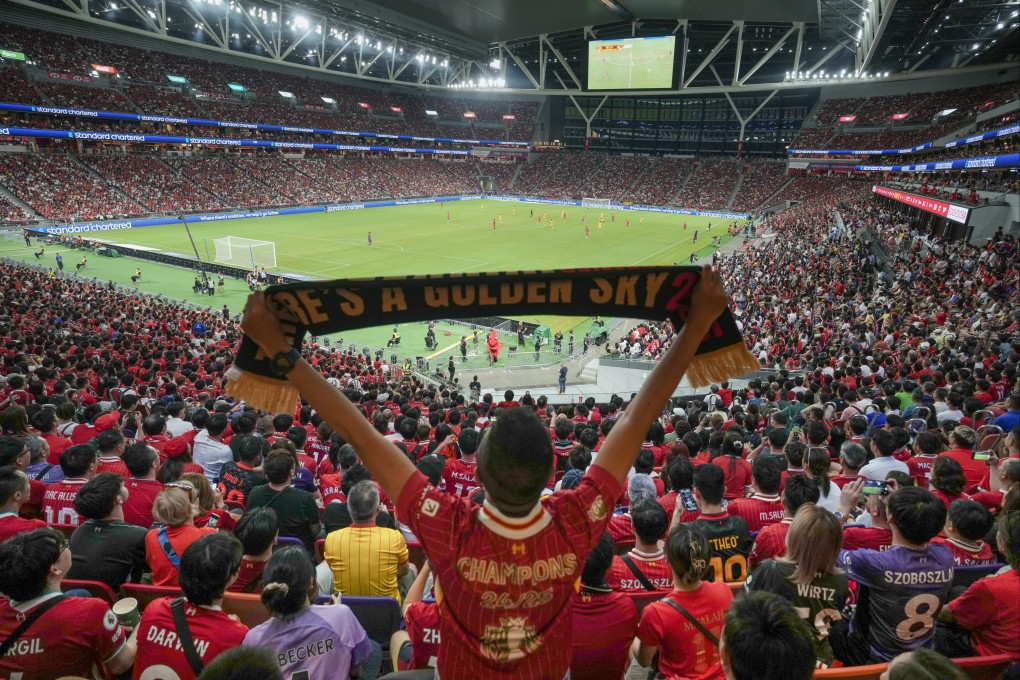 A record 49,704 Kai Tak Stadium crowd watched AC Milan beat Liverpool 4-2 on Saturday. Photo: Sam Tsang