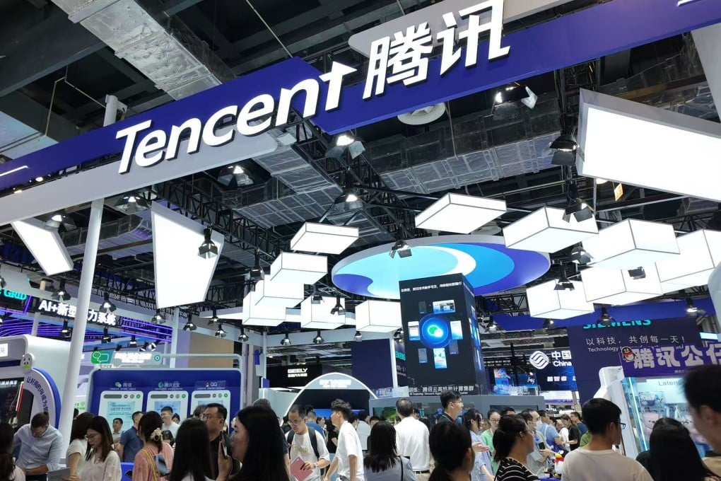 Tencent showcases AI applications at the World Artificial Intelligence Conference in Shanghai. Photo: Wency Chen