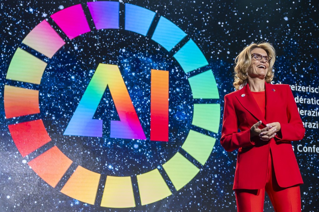 International Telecommunication Union (ITU) Secretary-General Doreen Bogdan-Martin delivers her statement during the opening ceremony of the AI for Good Global Summit, at Palexpo in Geneva, Switzerland, on July 8. Photo: EPA-EFE
