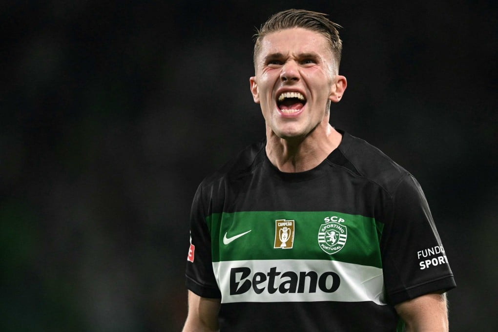 Viktor Gyokeres has joined Arsenal in a five-year deal worth £55 million. Photo: AFP