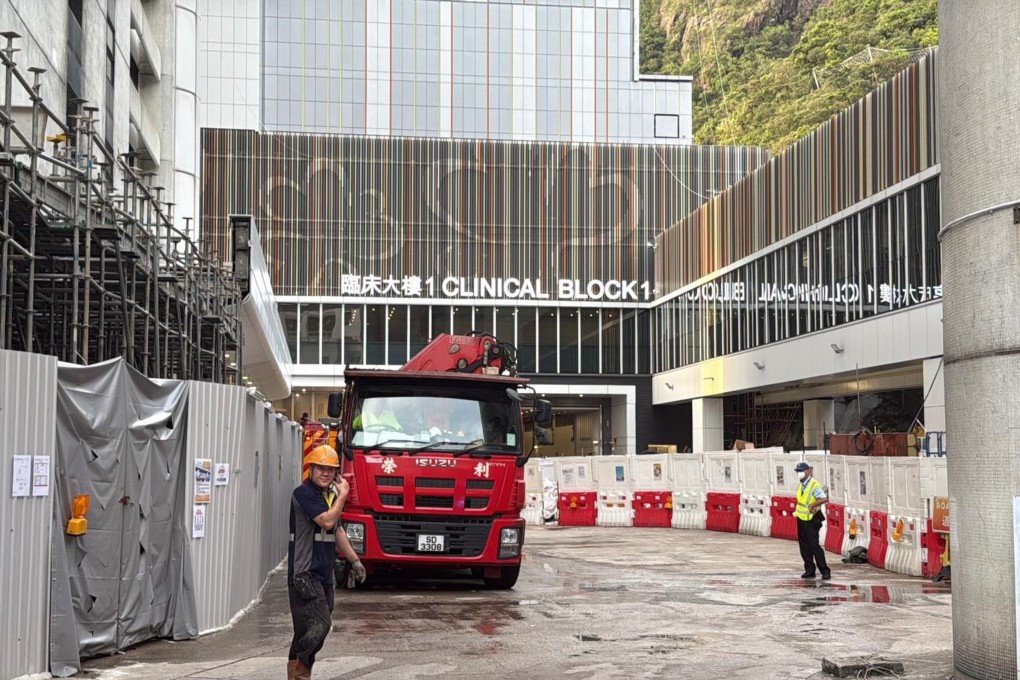 The building at Queen Mary Hospital where the lift worker died is currently under construction. Photo: Handout
