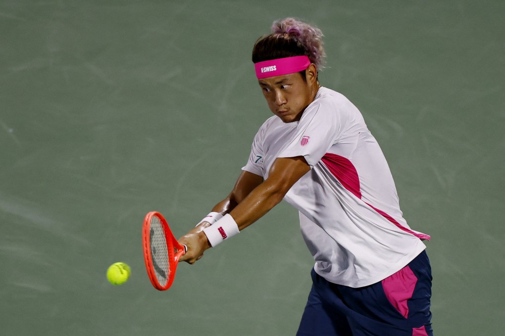 China’s Zhang Zhizhen, seen here at the Dubai Championships in February, has slid to No 165 in the ATP rankings. Photo: Reuters
