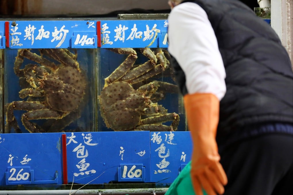 King crabs from Alaska, Russia and Hokkaido are highly prized. Photo: Nora Tam