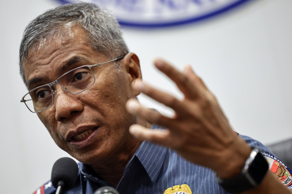 Nicolas Torre, chief of the Philippine National Police, speaks at the police command centre in Quezon City on July 8. Photo: EPA