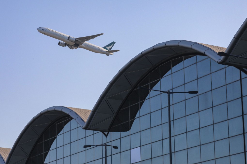 Image of a Cathay Pacific aircraft taking off from the Hong Kong International Airport in Chek Lap Kok. Photo: SCMP/Felix Wong