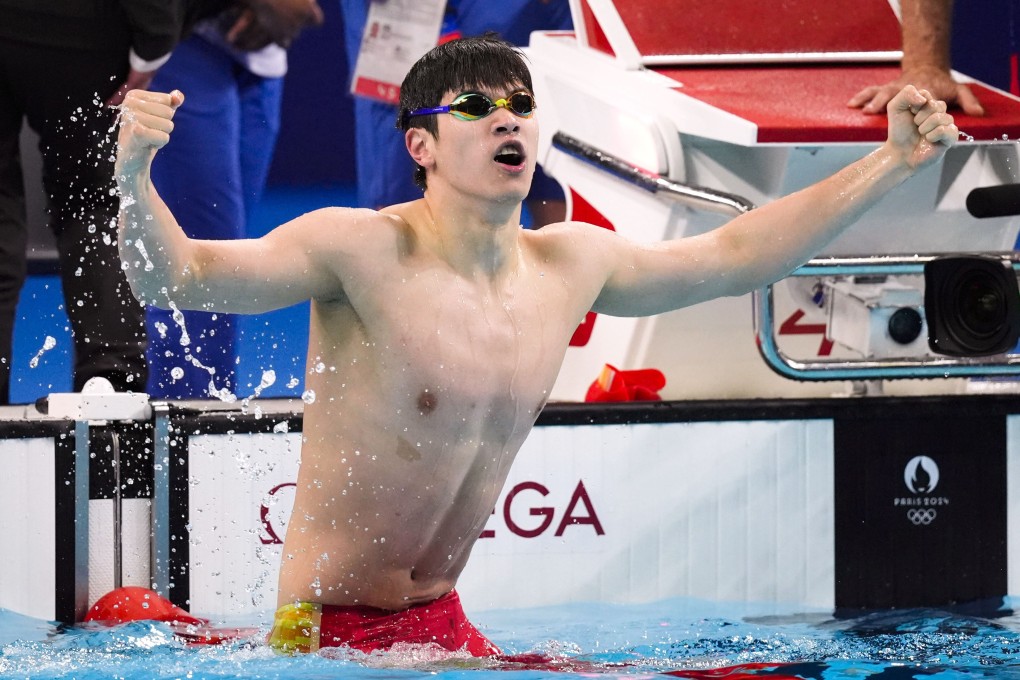 China’s Pan Zhanle, pictured winning 100m freestyle gold at last year’s Paris Olympics, could compete at home in 2026. Photo: Kyodo