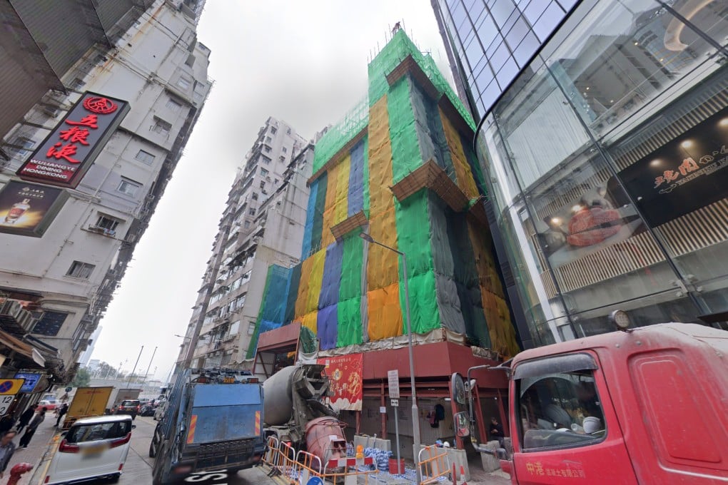 The commercial site at 20-28 Cannon Street, formerly known as Sun On Mansion, in Causeway Bay on July 29. Photo: Google Maps