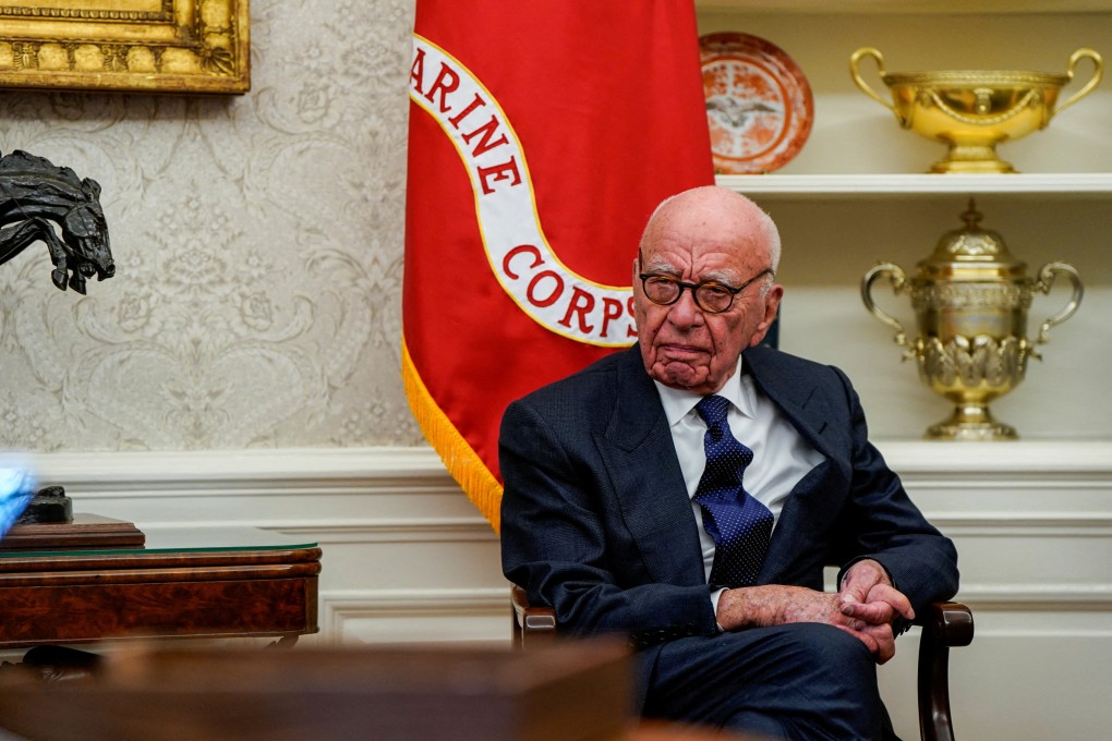 Media magnate Rupert Murdoch at the White House in Washington on February 3. Photo: Reuters