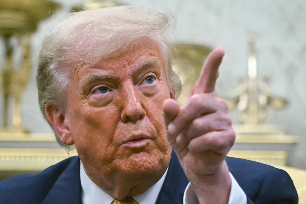 US President Donald Trump speaks at the Oval Office in Washington. Photo: TNS