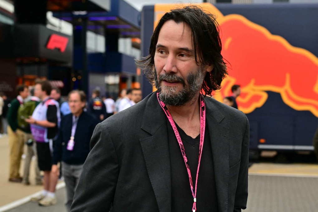 Canadian actor Keanu Reeves at the Formula One British Grand Prix at Silverstone, England, UK on July 5. Photo: AFP