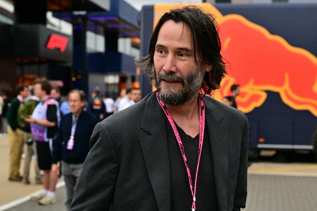 Canadian actor Keanu Reeves at the Formula One British Grand Prix at Silverstone, England, UK on July 5. Photo: AFP