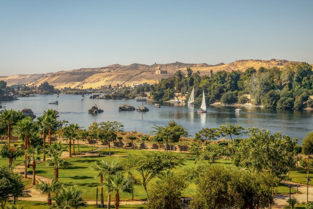 The River Nile flows through Aswan, in Egypt, the country that provided inspiration for several of Agatha Christie’s works. Photo: Shutterstock