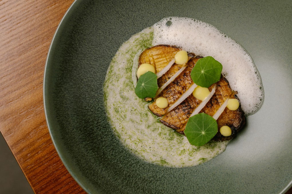 Jeju abalone seared in brown butter at Sol Restaurant, one of nine new restaurants to check out in Hong Kong this August. Photo: Sol Restaurant