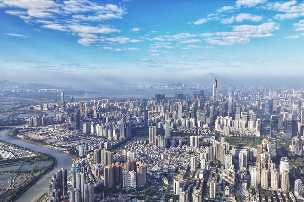 An aerial view of Shenzhen in December last year. Photo: Xinhua