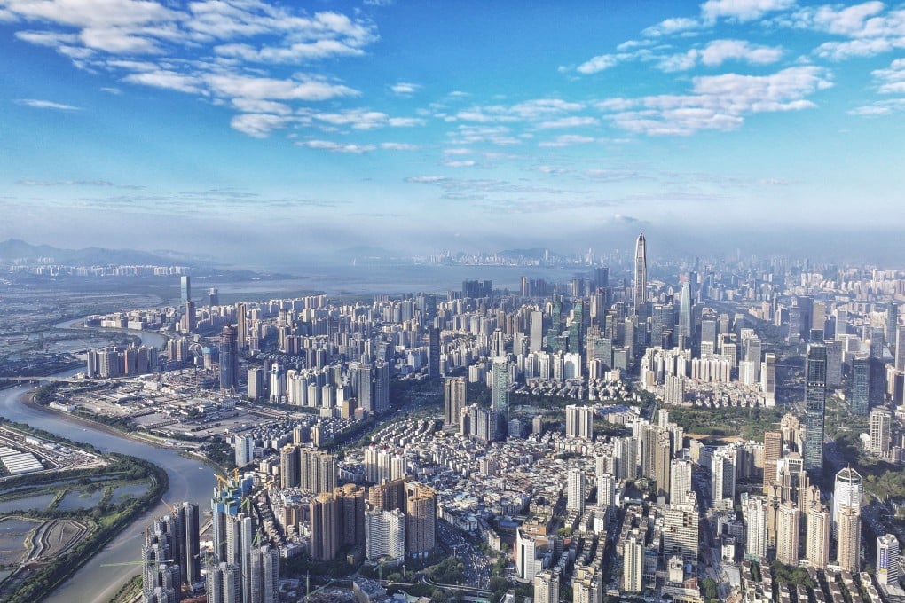An aerial view of Shenzhen in December last year. Photo: Xinhua