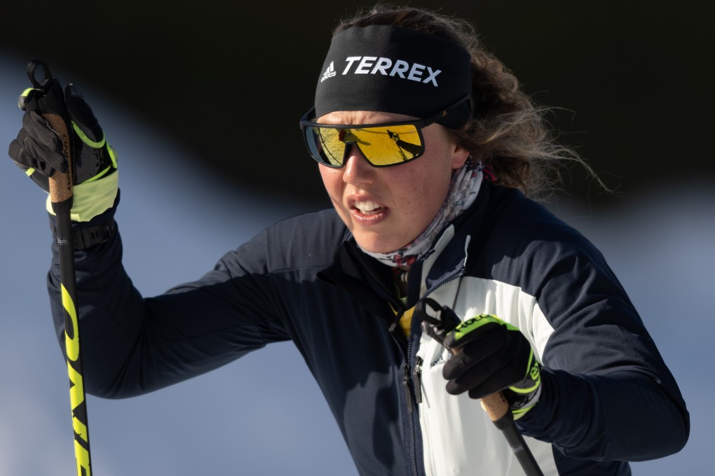 German biathlete Laura Dahlmeier during the IBU Biathlon World Championships in Oberhof in 2023. The double Olympic biathlon champion has died in a mountaineering accident in Pakistan. Photo: dpa