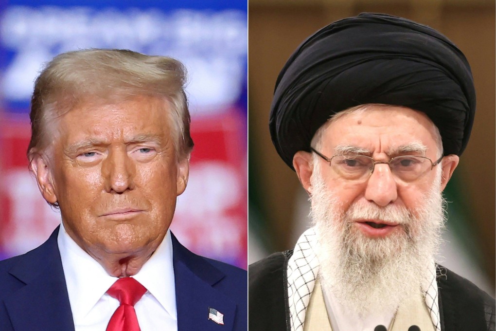 US President Donald Trump, left, and Iran’s supreme leader Ayatollah Ali Khamenei. Photo: AFP