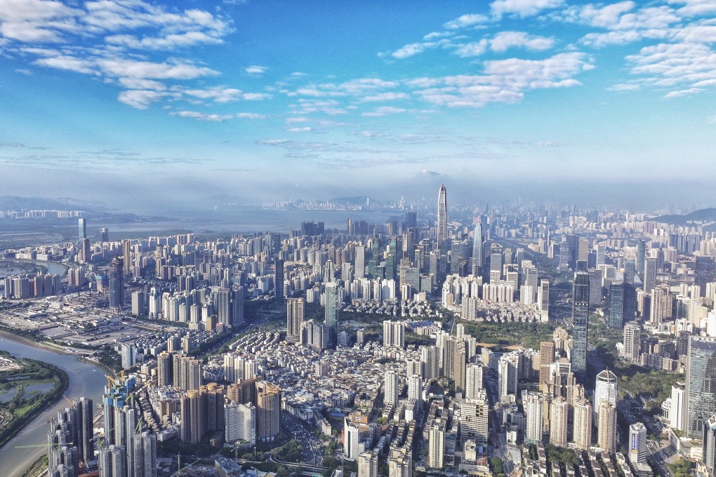 Shenzhen, China’s southern tech hub, has reported lower GDP growth rates than the national average for the first half of 2025. Photo: Xinhua