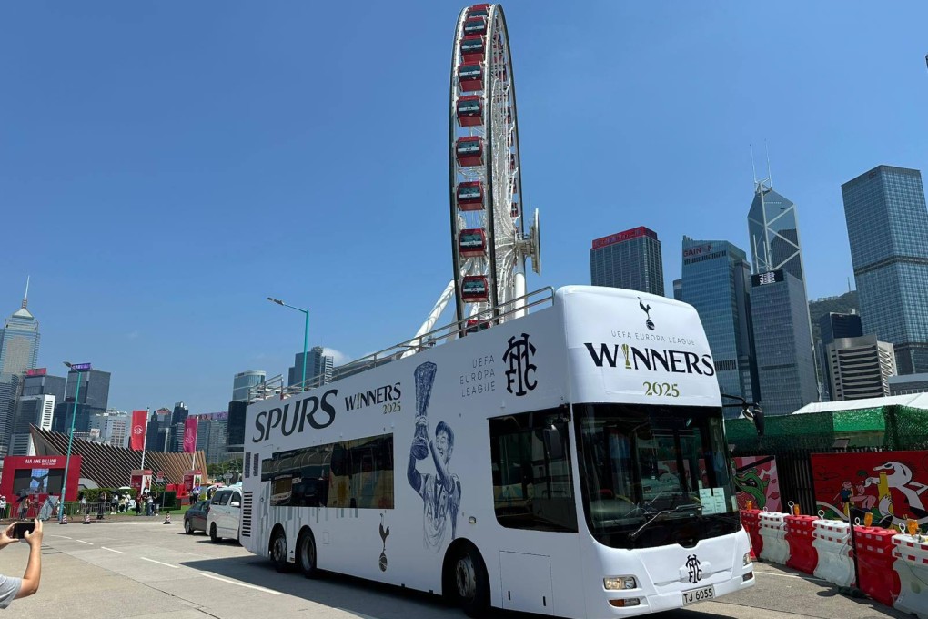 Some lucky Tottenham fans will arrive at Kai Tak Stadium in an open-top bus. Photo: Handout