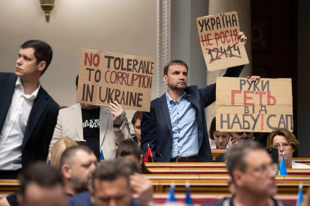 Zelensky signs bill ensuring anti-corruption agencies' 'independence' |  South China Morning Post
