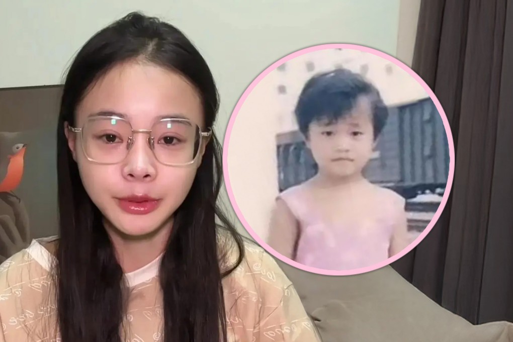 A Chinese influencer based in Thailand has revealed details of her kidnapping as a child and shared old photos taken by human traffickers in a bid to find her biological family. Photo: SCMP composite/Douyin