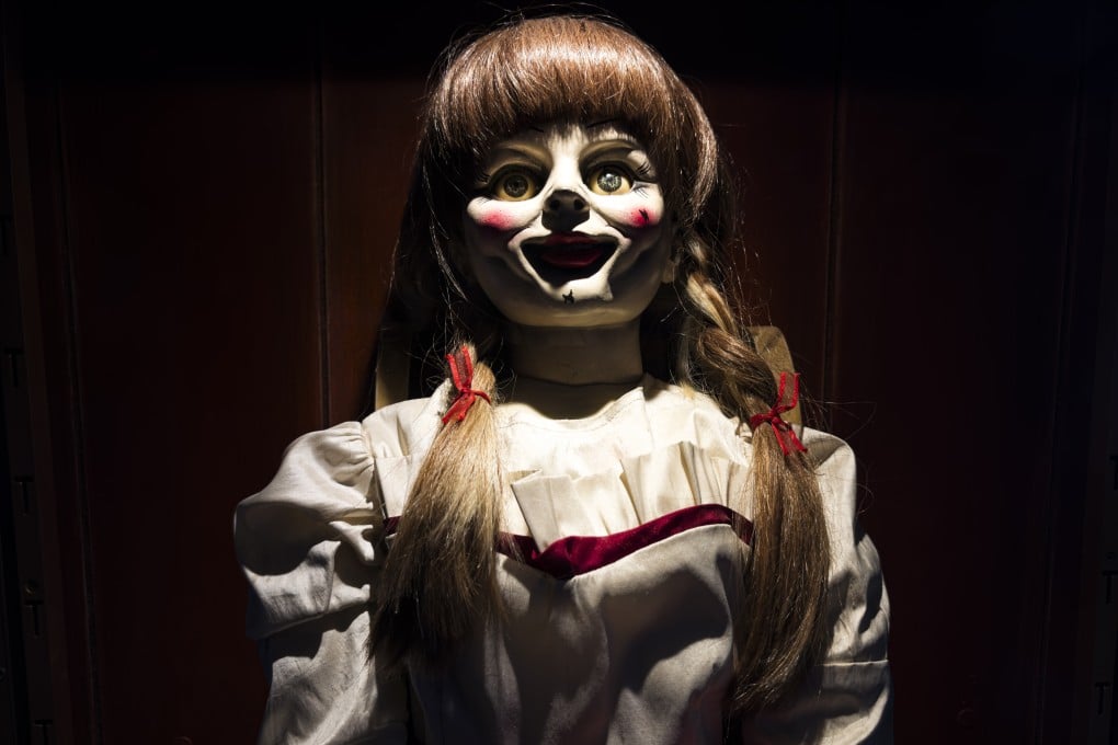 A replica of the doll from the 2014 horror film Annabelle. The original doll that demonologists Ed and Lorraine Warren encountered was rumoured to have gone missing recently. Photo: Getty Images