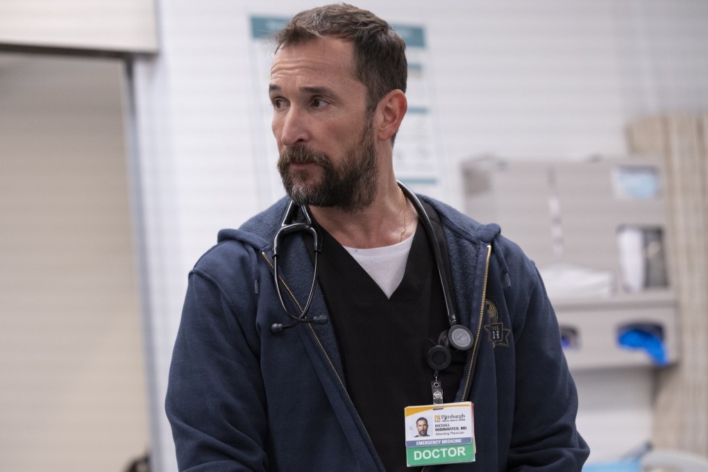Noah Wyle in a still from The Pitt (2025). Wyle, who found fame playing a doctor in the NBC series ER, has been nominated for an Emmy for playing another doctor in The Pitt. Photo: Warner Bros