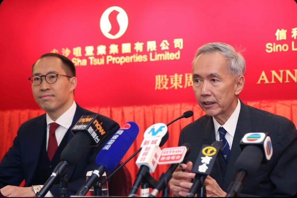 Daryl Ng, left, will take over as chairman of Sino Group from his father Robert Ng. Photo: Handout