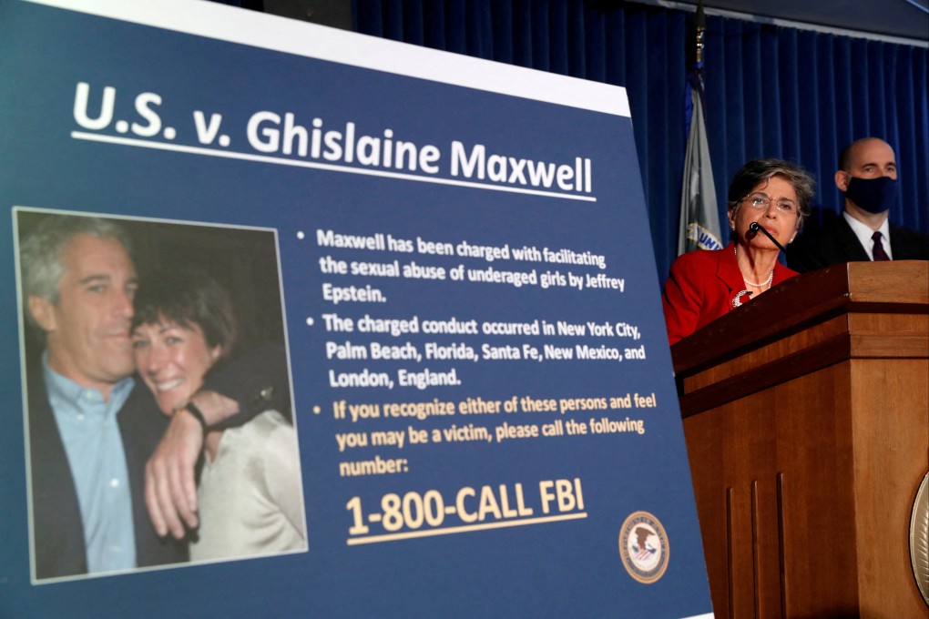 Charges are unveiled against Ghislaine Maxwell for her role in the sexual exploitation and abuse of minor girls by Jeffrey Epstein in New York in July 2020. Photo: Reuters