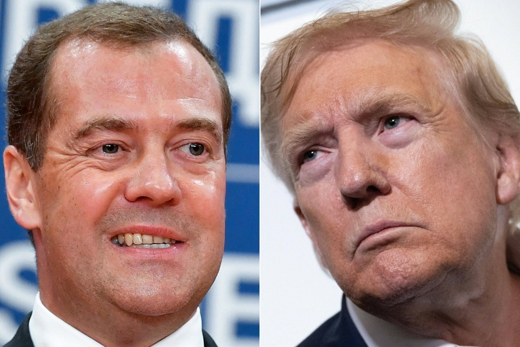 Ex-Russian president Dmitry Medvedev accused US President Donald Trump of engaging in a “game of ultimatums” and reminded him that Russia possessed nuclear strike capabilities of last resort. Photos: AFPF