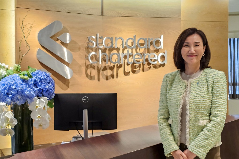 Mary Huen Wai-yi, CEO of Hong Kong, Greater China and North Asia for Standard Chartered, poses at the bank’s headquarters in Central on August 1, 2025. Photo: Enoch Yiu