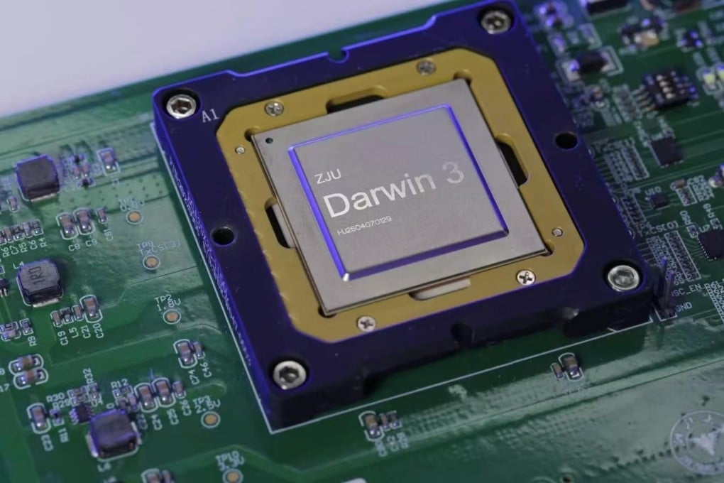 The “Darwin Monkey” is made up of 960 Darwin 3 brain-inspired computing chips creating over 100 billion synapses. Photo: Handout