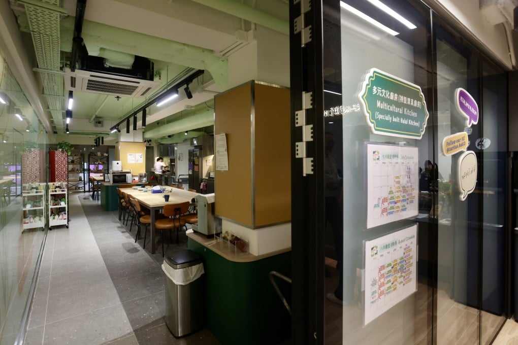 The HUB13 community living room in To Kwa Wan. Photo: Jonathan Wong
