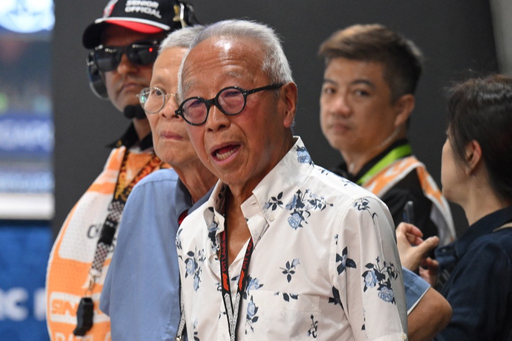 Ong Beng Seng at the Marina Bay Street Circuit last year during a practice for the Formula One Singapore Grand Prix. Photo: Reuters