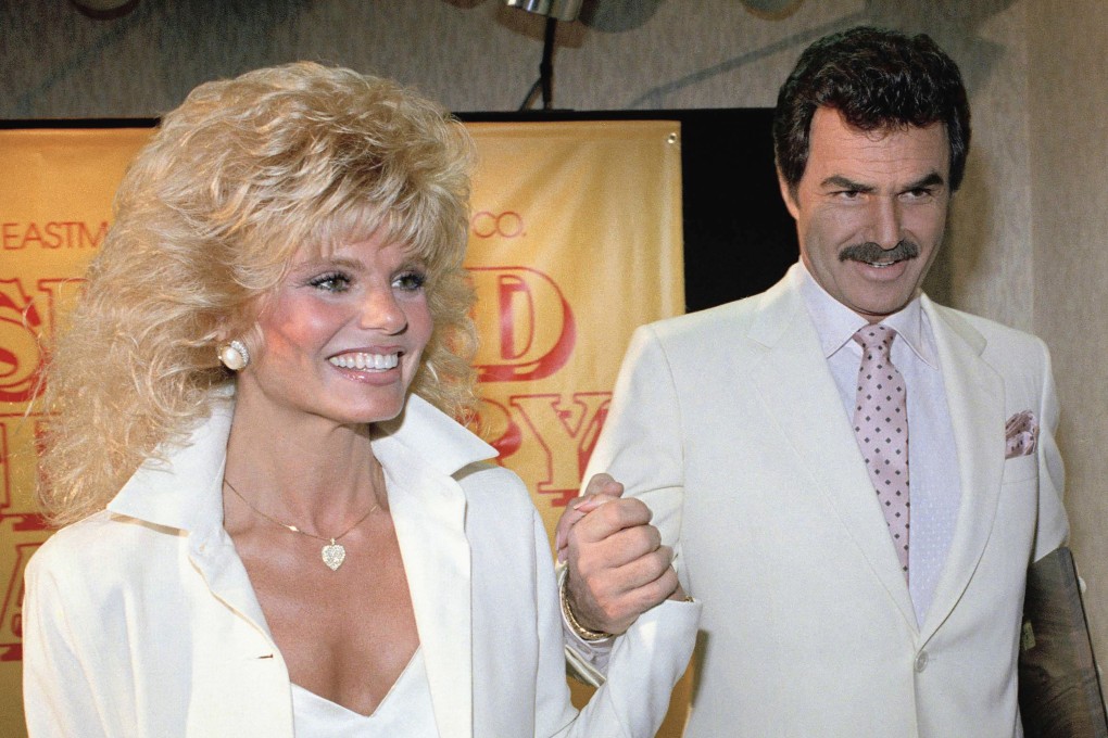 Loni Anderson and Burt Reynolds in 1987. Anderson died on Sunday at the age of 79. Photo: AP