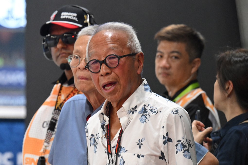 Ong Beng Seng at the Marina Bay Street Circuit last year during a practice for the Formula One Singapore Grand Prix. Photo: Reuters