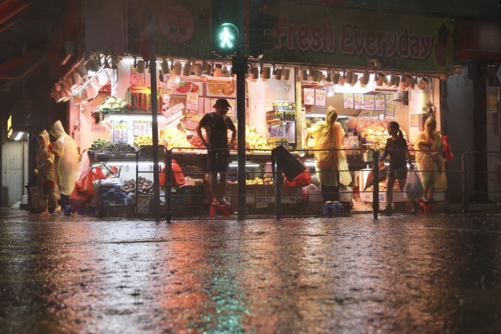 The Observatory has said the heavy rain was caused by a trough of low pressure linked to the remnants of tropical cyclone Haikui. Photo: Karma Lo