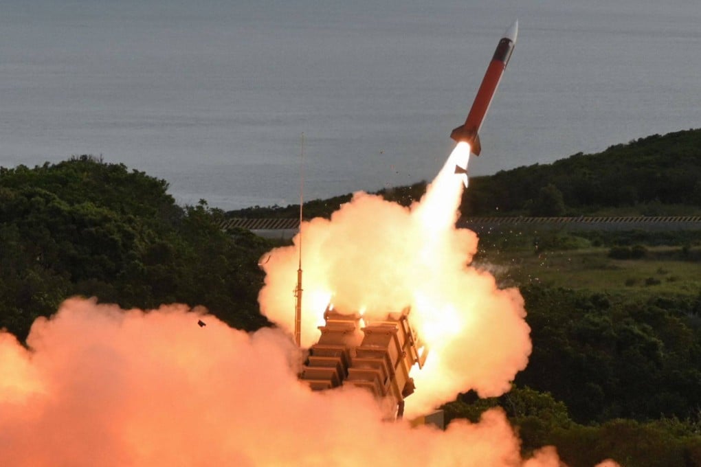 A US-made MIM-104 Patriot surface-to-air missile is launched during a drill in Taiwan. The Dutch package includes US Patriot missile parts. Photo: AFP