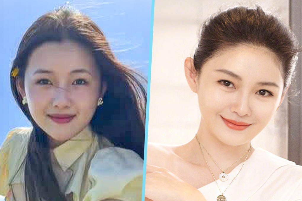 A 24-year-old student in China (left) has gone viral online because of her resemblance to the late actress Barbie Hsu. Photo: SCMP composite/Douyin/Weibo