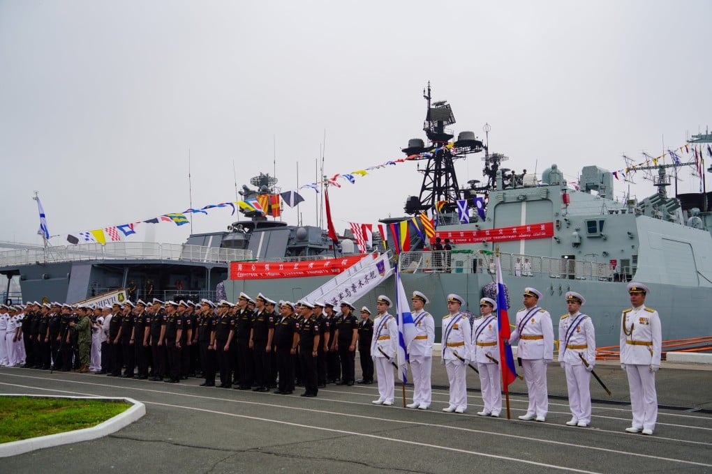 Chinese and Russian troops gather at a military port in Vladivostok, Russia on Friday ahead of the “Joint Sea 2025” exercise. Photo: Xinhua