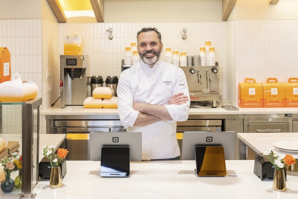 Dominique Ansel at his newest venture, Papa d’Amour, in New York. The bakery blends Asian flavours with French techniques. Photo: Papa d’Amour